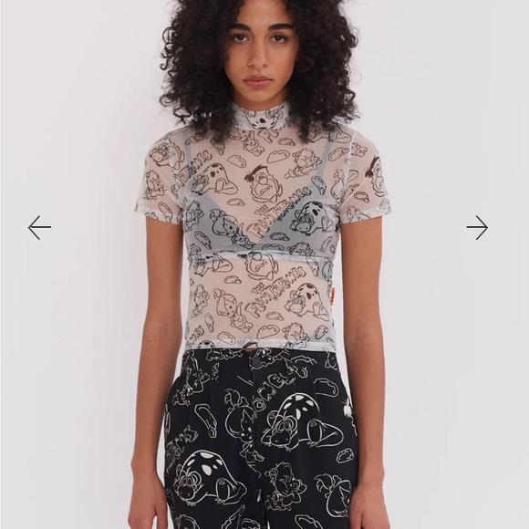 Lazy Oaf x Flinstones Mesh Shirt - Picture 1 of 13